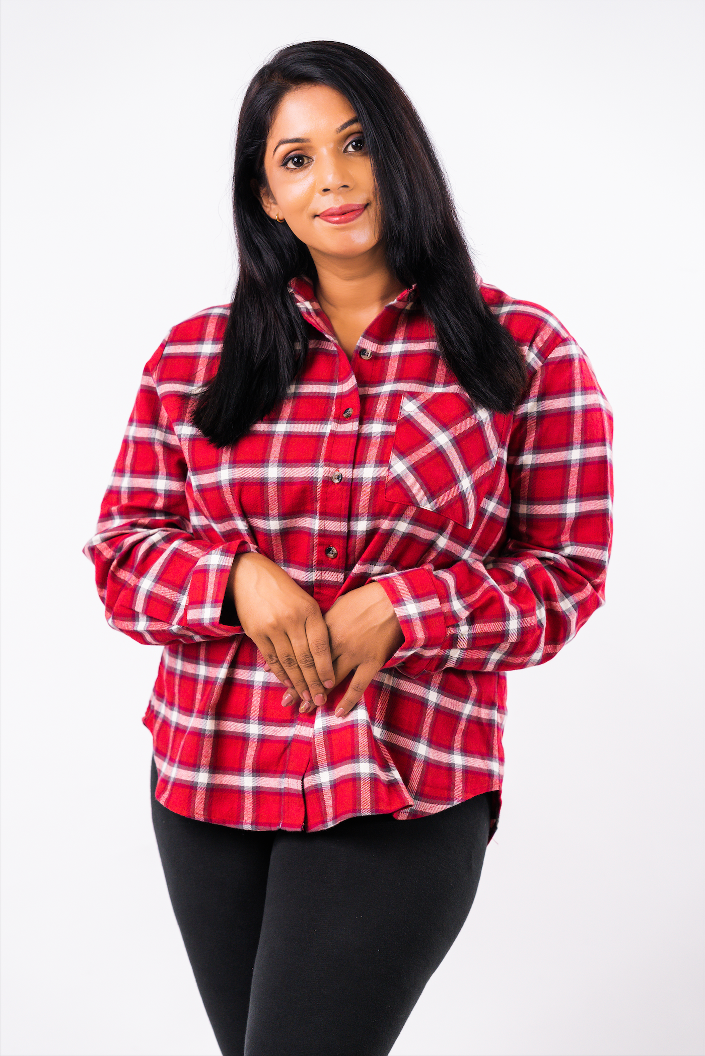Red and Black Check Shirt Plus Size Clothing from Tempted Ireland