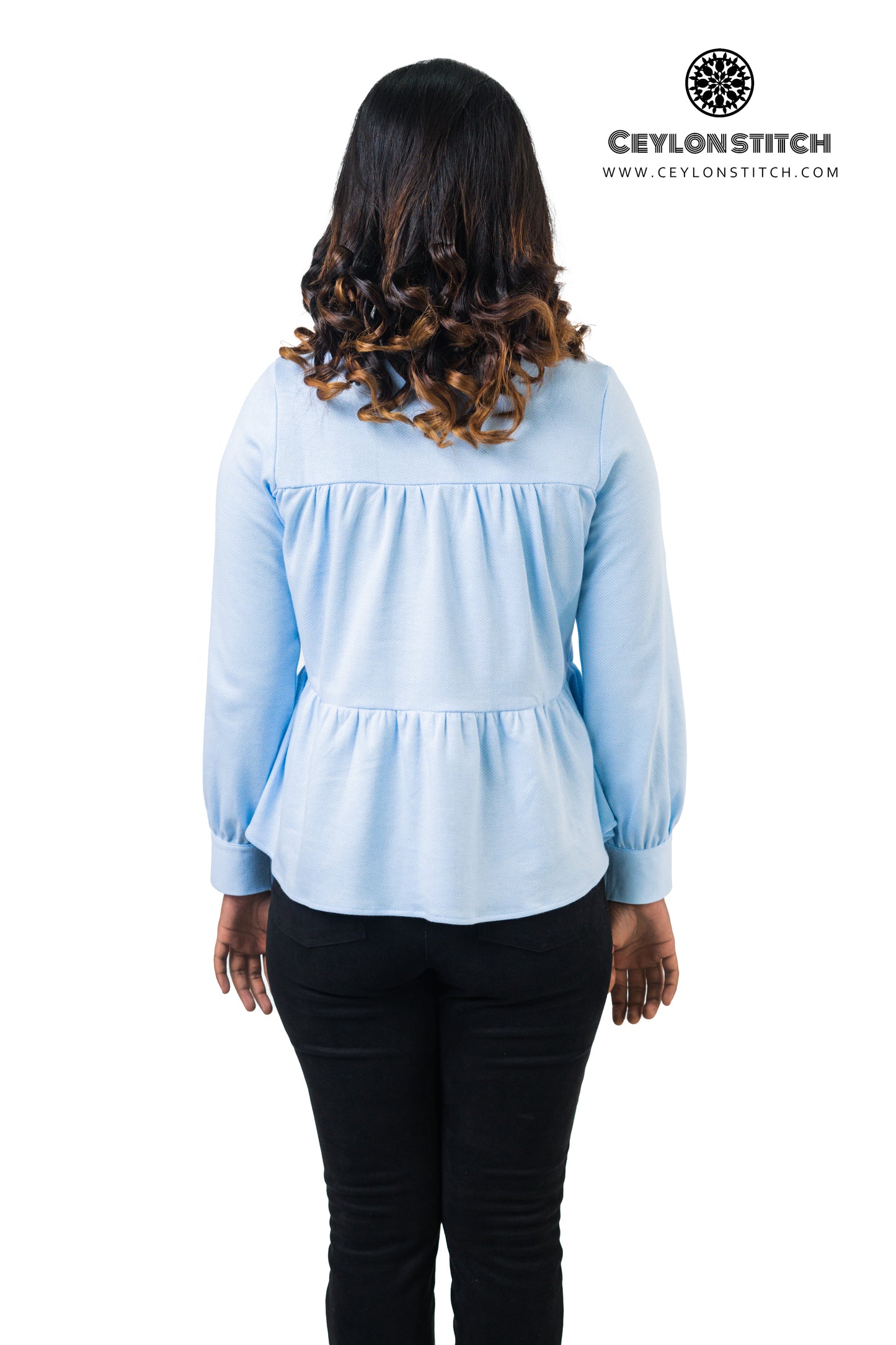 Women's V-neck Tiered Top